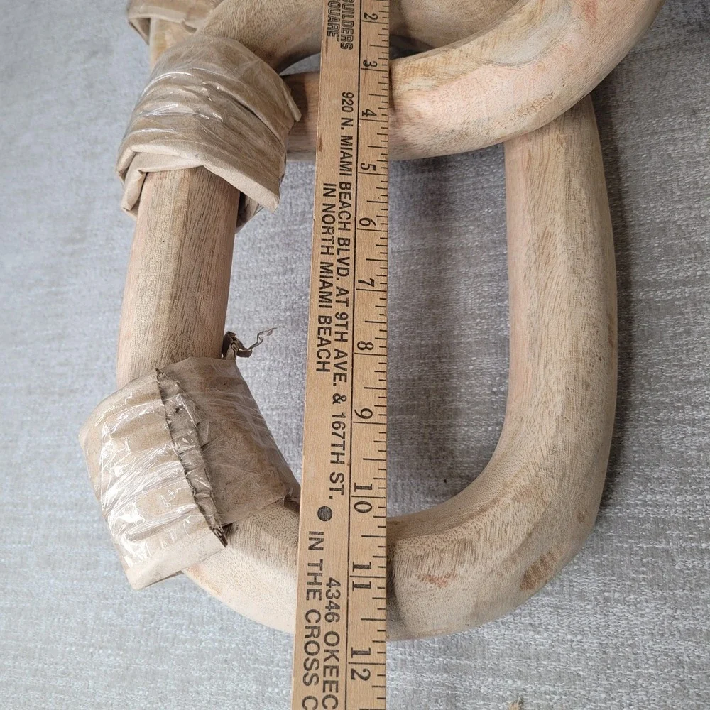 Pottery Barn Wood Chain Link Decor 44
